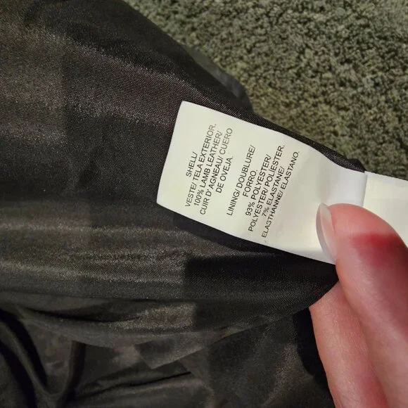 Black Leather Lucky Brand Jacket - Picture 10 of 11